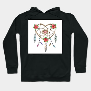 Heart shaped dream catcher Hoodie